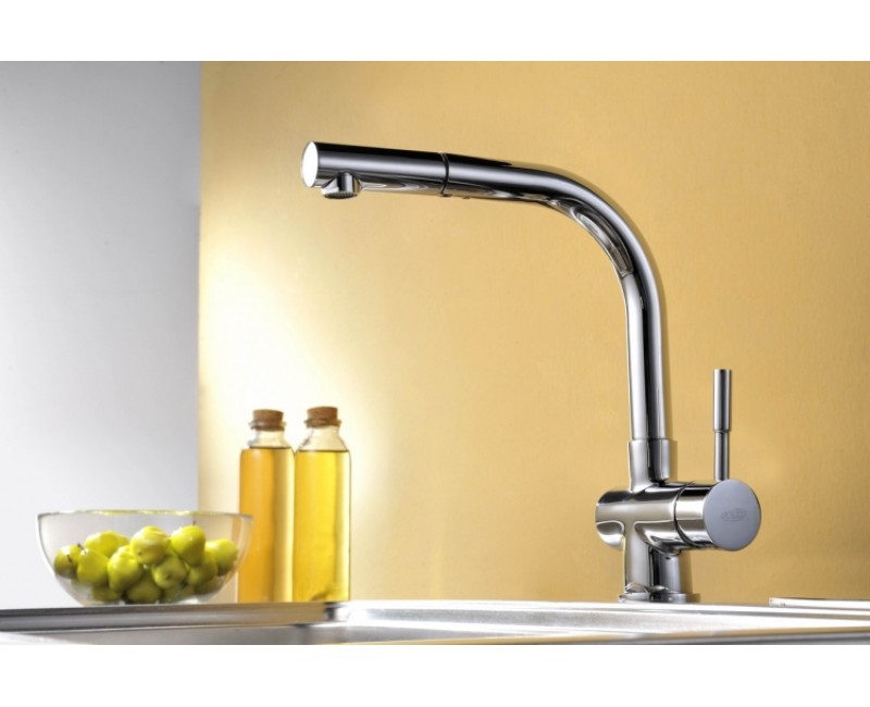 BLUE WATER LIRA Virtuves jaucējkrāns, hroms