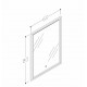 Kame LOTUS Spogulis rāmī ar LED apgaismojumu 60x80cm, MFL/60-80 Kame LOTUS Spogulis rāmī ar LED apgaismojumu 60x80cm, MFL/60-80
