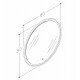 Kame LOTUS ROUND Spogulis rāmī ar LED apgaism. 80cm, MFL/80-80R Kame LOTUS ROUND Spogulis rāmī ar LED apgaism. 80cm, MFL/80-80R