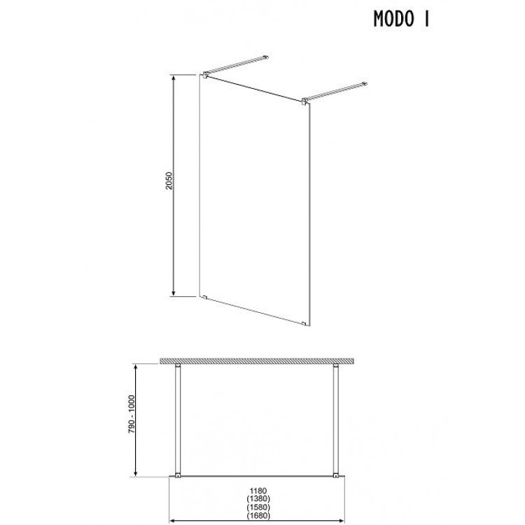 Radaway MODO I Dušas kabīne 1200x1000 Radaway MODO I Dušas kabīne 1200x1000