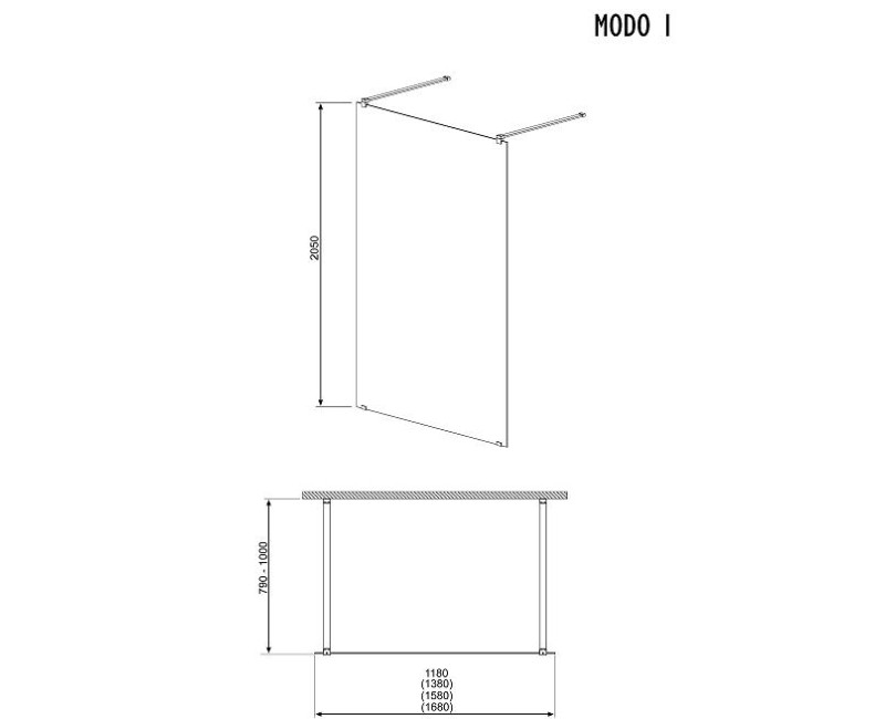Radaway MODO I Душевая кабина 1200x1000