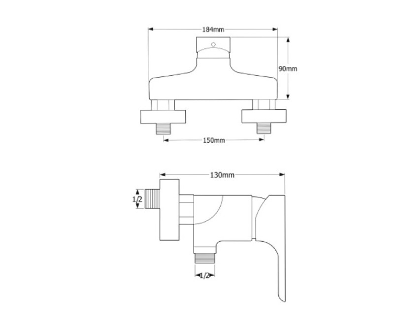 Magma Cмеситель для душа SALACA MG-2340