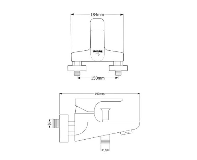 Magma Vannas/dušas jaucējkrāns SALACA MG-2320