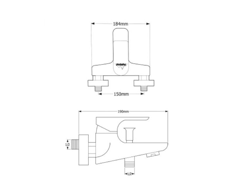 Magma Vannas/dušas jaucējkrāns SALACA MG-2321