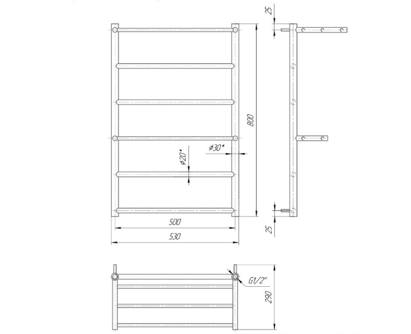 Mario Dvieļu žāvētājs Ancona 800x530/500mm