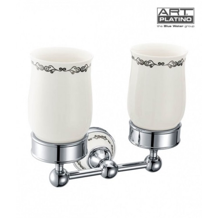 Art Platino NIKOLAS Двойной стакан, хром NIK-57052 Art Platino NIKOLAS Двойной стакан, хром NIK-57052