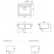 Schock Virtuves izlietne NEMO N-100, 57x51cm Nero Schock Virtuves izlietne NEMO N-100, 57x51cm Nero