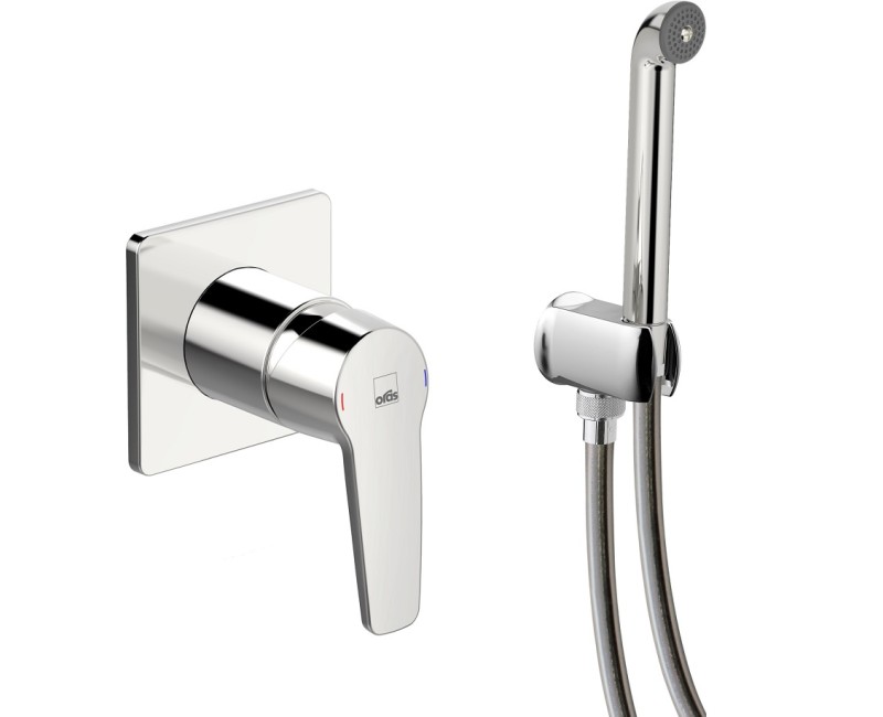 ORAS SAGA Jaucējkrāns ar bidetta higiēnisko dušu,hroms 3993