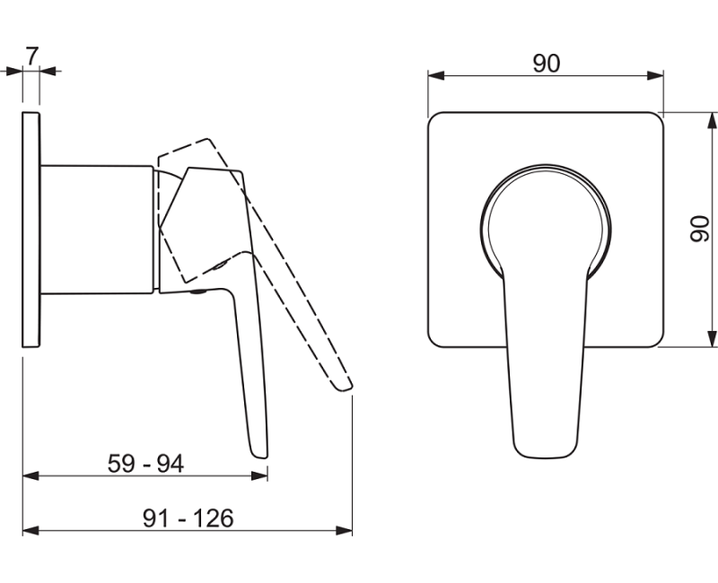 ORAS SAGA Jaucējkrāns ar bidetta higiēnisko dušu,hroms 3993