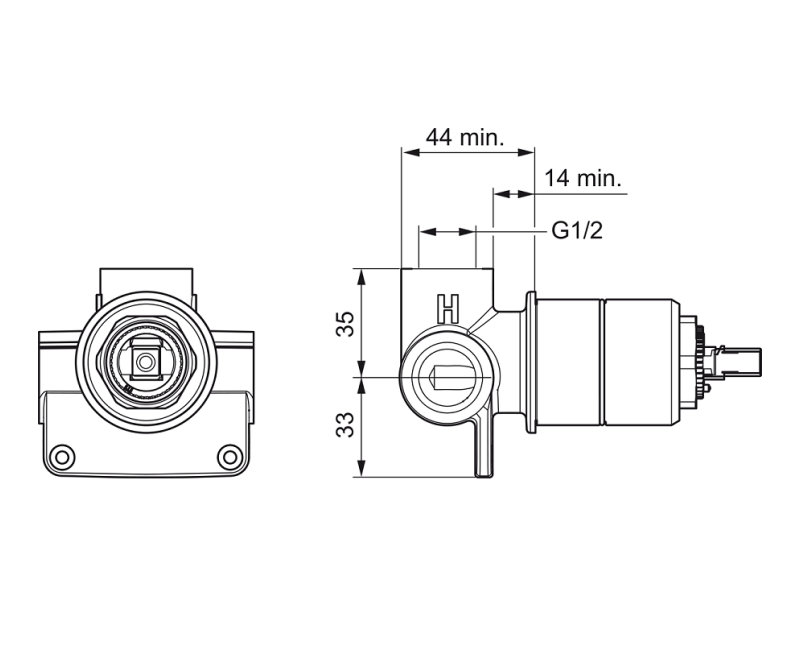 ORAS SAGA Jaucējkrāns ar bidetta higiēnisko dušu,hroms 3993