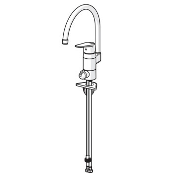 ORAS VEGA Virtuves jaucējkrāns ar ventili 1839FG