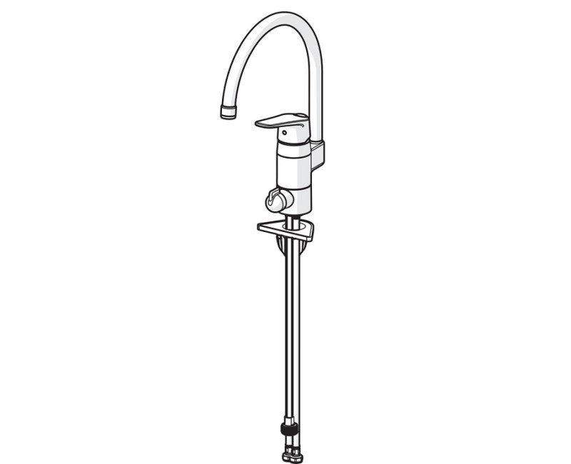 ORAS VEGA Virtuves jaucējkrāns ar ventili 1839FG-33