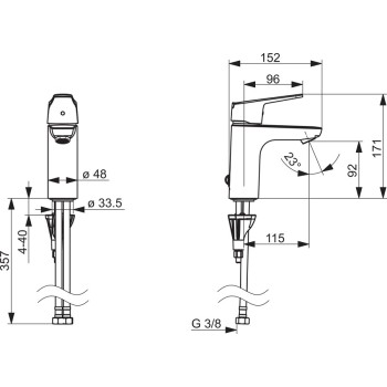 ORAS VEGA XL Смеситель для умывальника 1811FG