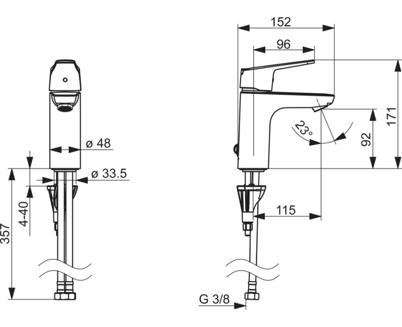 ORAS VEGA XL Смеситель для умывальника 1811FG