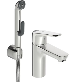 ORAS VEGA XL Izlietnes jaucējkrāns ar bidettu un aizvaru 1802FG