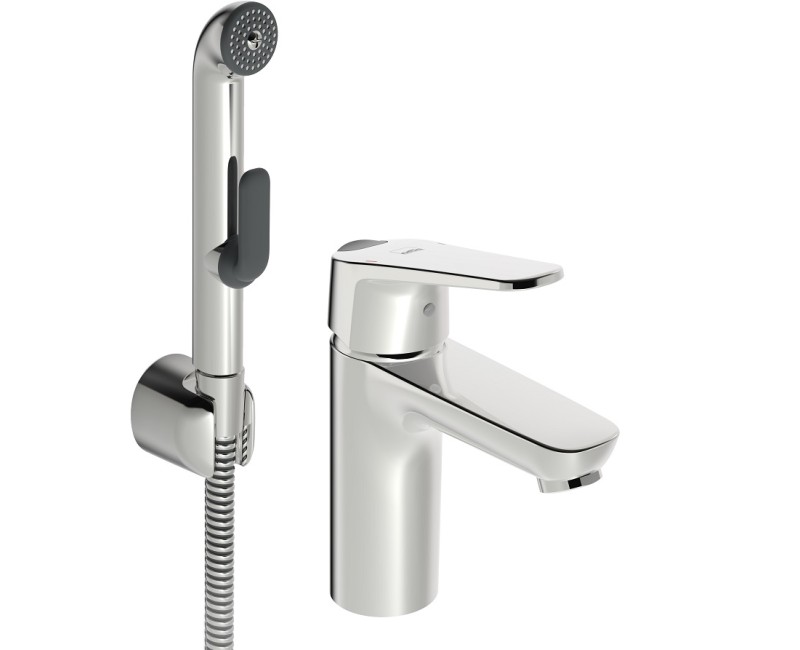 ORAS VEGA XL Izlietnes jaucējkrāns ar bidettu un aizvaru 1802FG