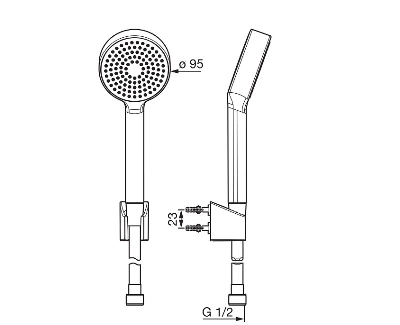 Oras Apollo dušas komplekts 533-33