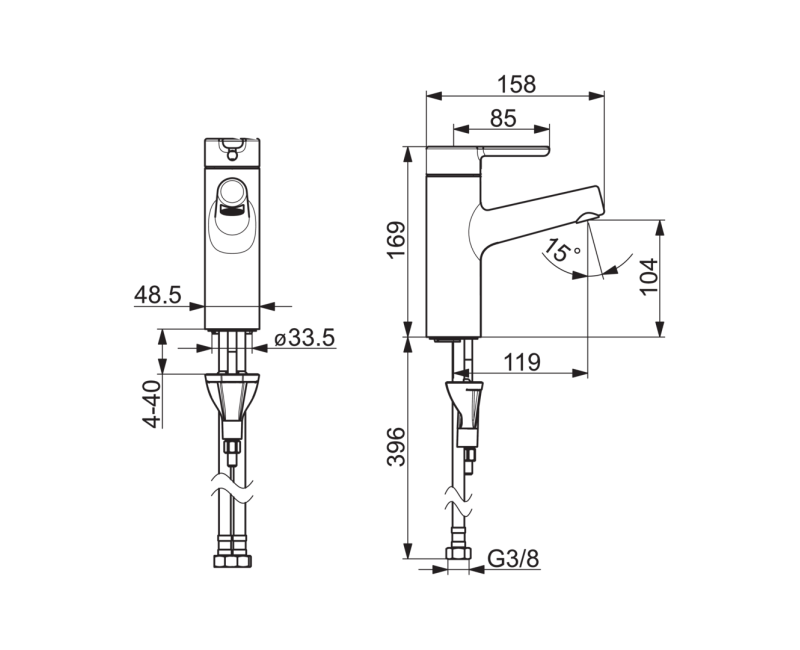 ORAS INSPERA Смеситель для умывальника 3010F