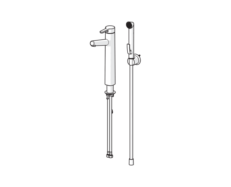 ORAS INSPERA Высокий смеситель для умывальника, 3002F