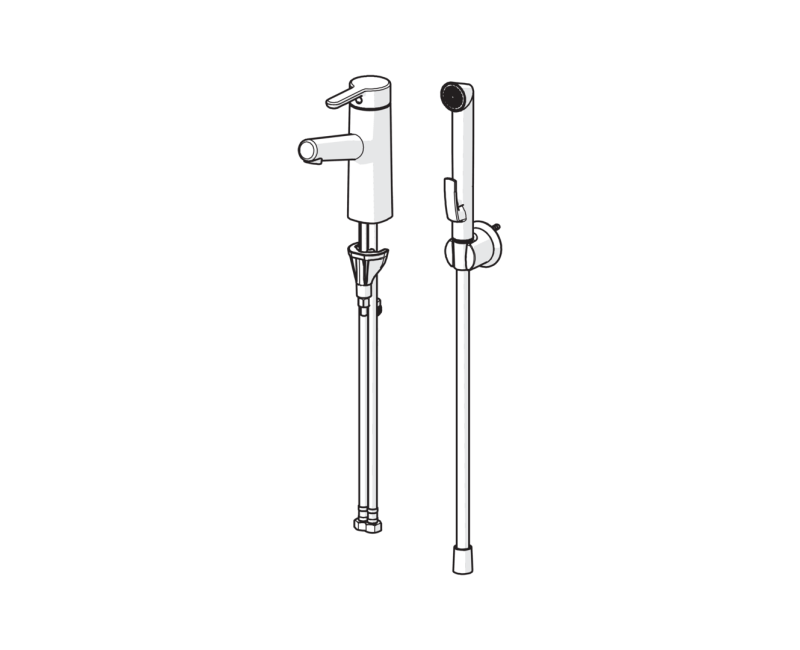 ORAS INSPERA Izlietnes jaucējkrāns ar bidettu 3012F