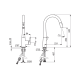 ORAS Inspera Virtuves jaucējkrāns ar izvelkamu izteku 3032F ORAS Inspera Virtuves jaucējkrāns ar izvelkamu izteku 3032F