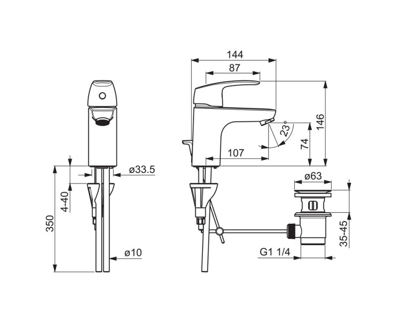 ORAS SAFIRA Izlietnes jaucējkrāns, 1004