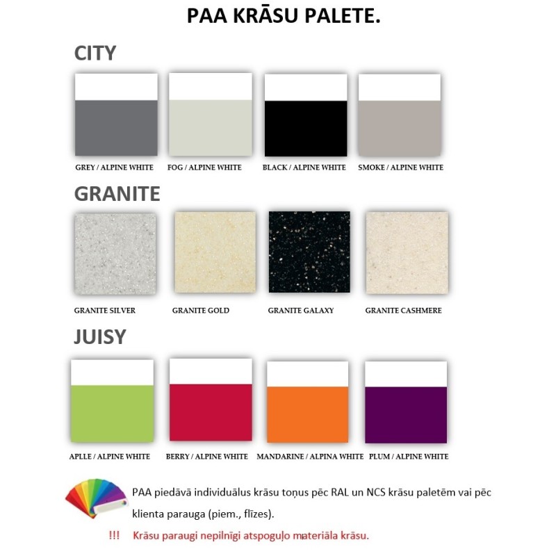 PAA Vannas istabas izlietne LONG STEP 100x49cm PAA Vannas istabas izlietne LONG STEP 100x49cm