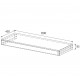 PAA SOLID Plaukts zem izlietnes 120x45cm PAA SOLID Plaukts zem izlietnes 120x45cm