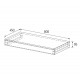 PAA SOLID Plaukts zem izlietnes 80x45cm PAA SOLID Plaukts zem izlietnes 80x45cm