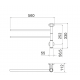 PAX Flex I 2/550 Elektriskais dvieļu žāvētājs 20W, hroms PAX Flex I 2/550 Elektriskais dvieļu žāvētājs 20W, hroms