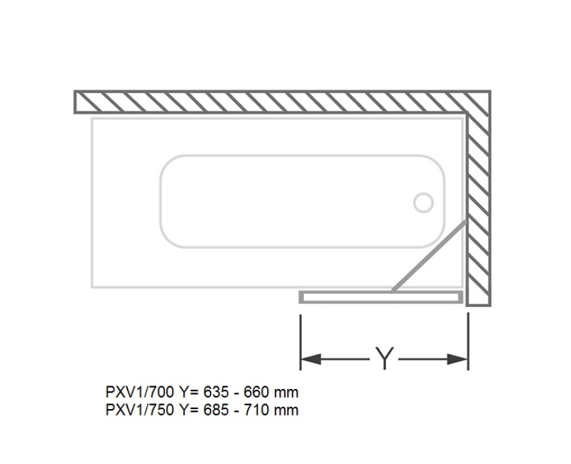 Roth Vannas sieniņa PXV1/700