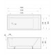 PAA Vanna INFINITY 1800x800mm, silkstone PAA Vanna INFINITY 1800x800mm, silkstone