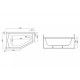 Polimat Stūra vanna SELENA 150x90 cm, 00385/00386 Polimat Stūra vanna SELENA 150x90 cm, 00385/00386