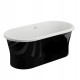 Polimat Brīvi stāvoša vanna AMONA NEW NERO 150x75 cm, 00058 Polimat Brīvi stāvoša vanna AMONA NEW NERO 150x75 cm, 00058