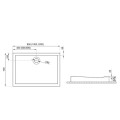 Polimat LIDER Душевой поддон прямоуголный 100x70cm, 00047