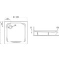 Polimat Душевой поддон квадратный PATIO 90x90cm, 00736