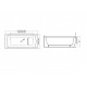 Polimat Vanna INES 190x90 cm, 00085 Polimat Vanna INES 190x90 cm, 00085