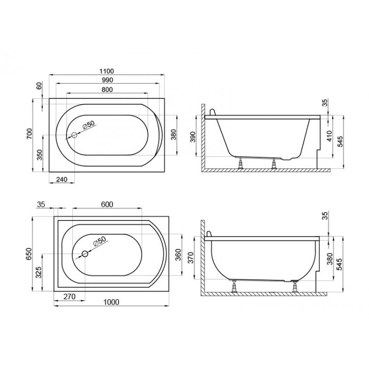 Polimat Vanna MINI 100x65 cm, 00059 Polimat Vanna MINI 100x65 cm, 00059
