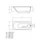 Polycer Vanna Compactino 1470x715, BTR-203 Polycer Vanna Compactino 1470x715, BTR-203