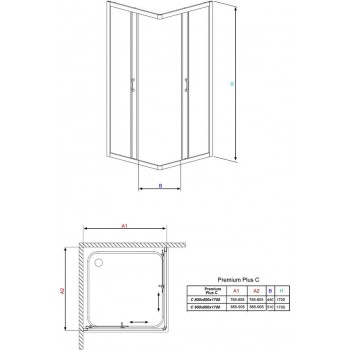 Radaway Квадратная душевая кабина Dolphi Premium Plus C 80x80