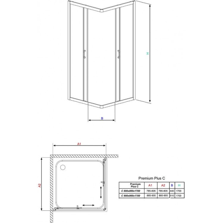 Radaway Квадратная душевая кабина Dolphi Premium Plus C 80x80 Radaway Квадратная душевая кабина Dolphi Premium Plus C 80x80