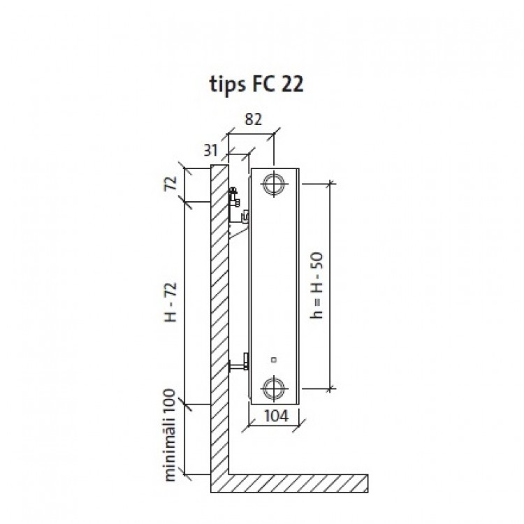 PURMO PLAN Compact FC radiators 22-300x800