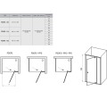 RAVAK Душевые двери PIVOT PDOP2 100 cm, блетящий/хром