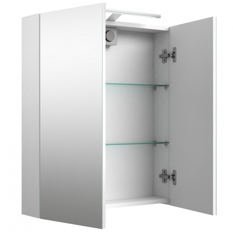 RB MILANO Vannas istabas spoguļskapītis, LED, 60 cm 1902312 RB MILANO Vannas istabas spoguļskapītis, LED, 60 cm 1902312