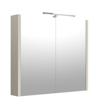 Raguvos Baldai Vannas istabas spoguļskapītis ar LED apgaismojumu 78.2 cm, 1402513