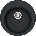 FRANKE Virtuves izlietne RONDA 51cm ar pop-up, ROG 610-41, onyx