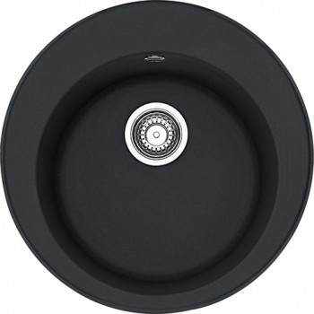 FRANKE Virtuves izlietne RONDA 51cm ar pop-up, ROG 610-41, onyx