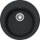 FRANKE Virtuves izlietne RONDA 51cm ar pop-up, ROG 610-41, onyx