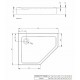 Radaway Душевой поддон Doros PT E Compact 100x80 L, balts Radaway Душевой поддон Doros PT E Compact 100x80 L, balts