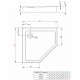 Radaway Душевой поддон Doros PT Compact 100x100, balts